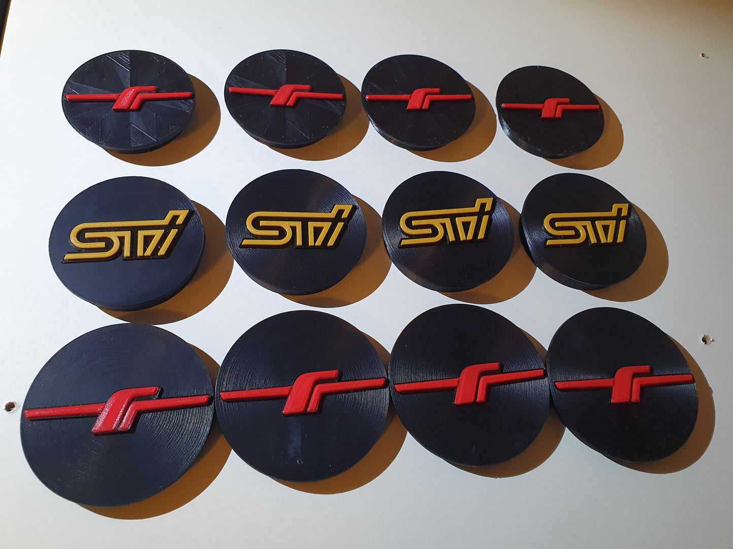 Custom centre caps with badge