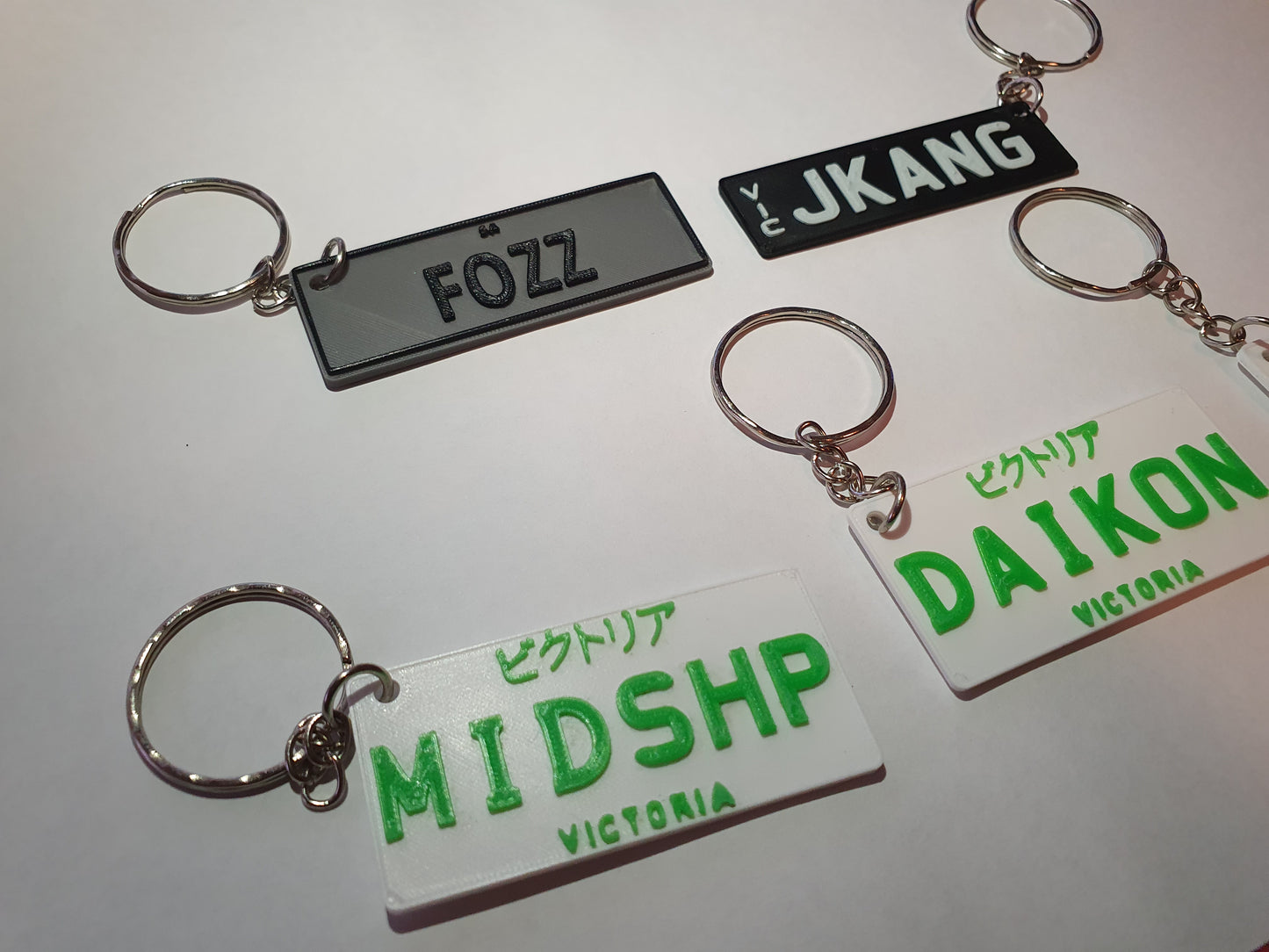 Aus Licence plate keychains