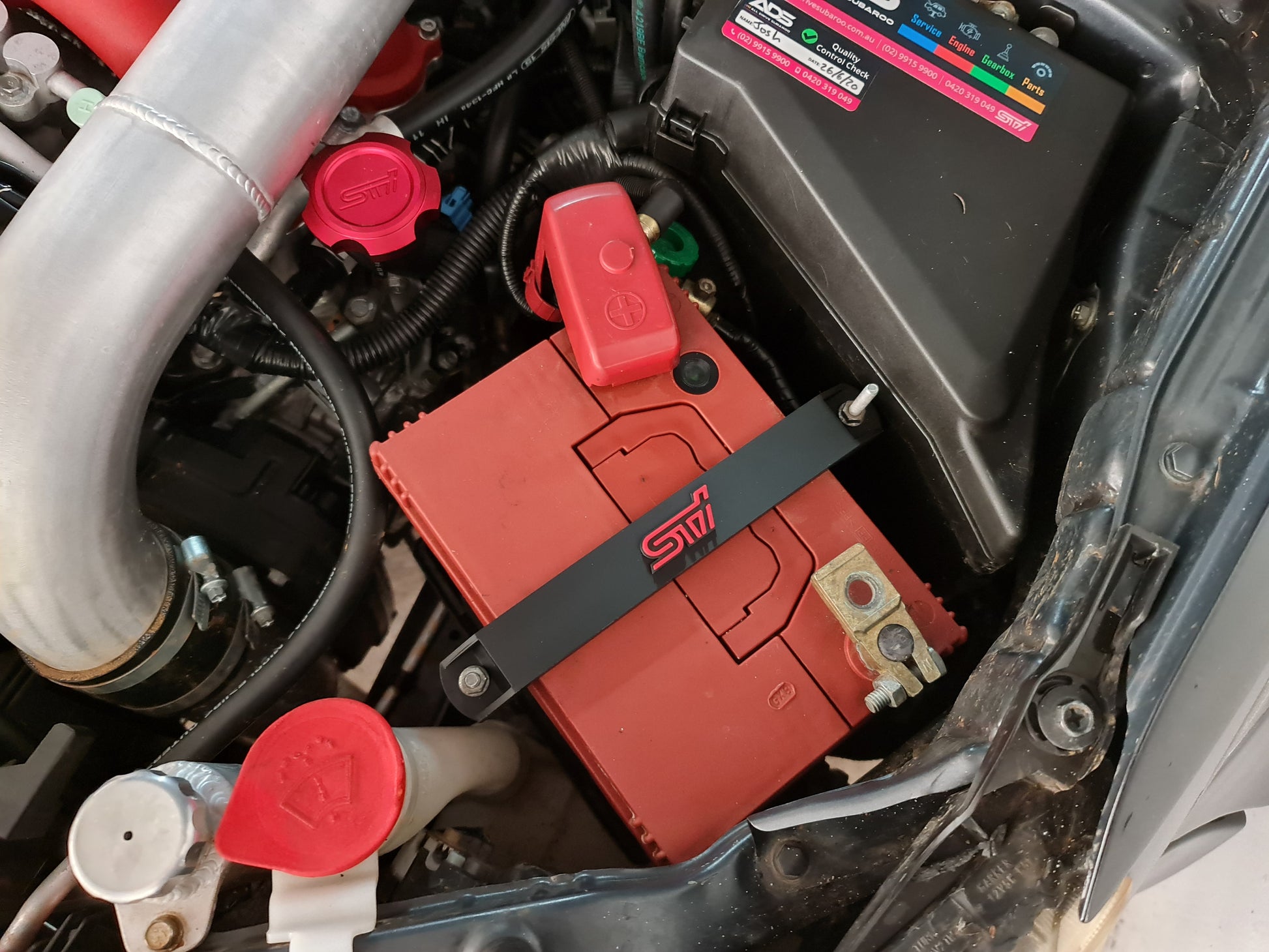 Subaru battery tie down image 7