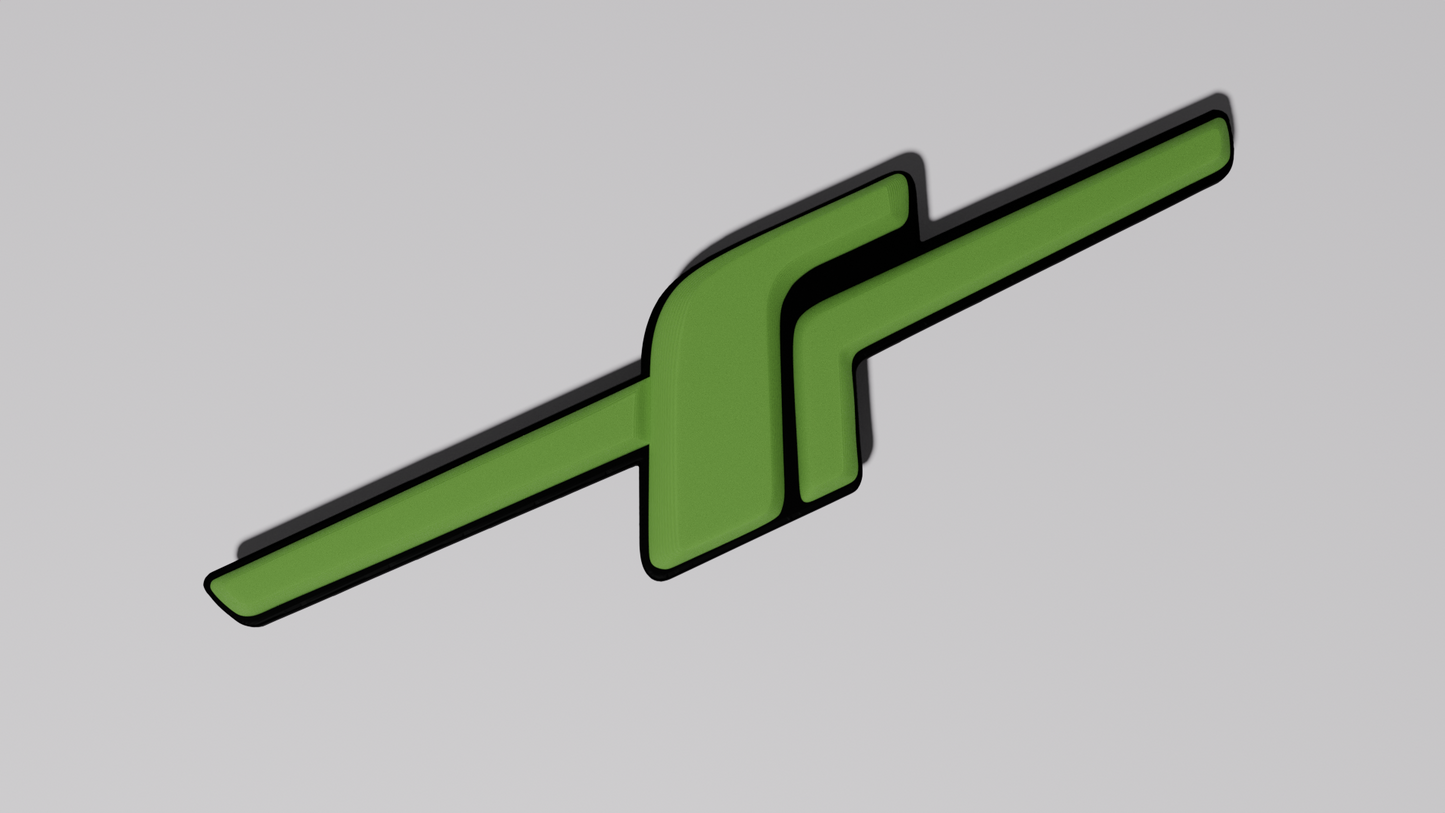 F badge large rear