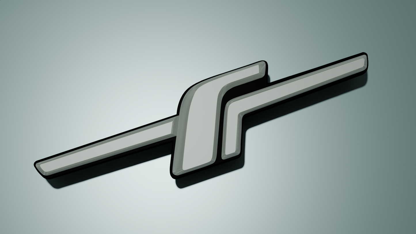 F badge large rear