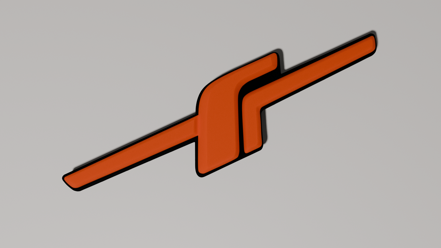 F badge large rear
