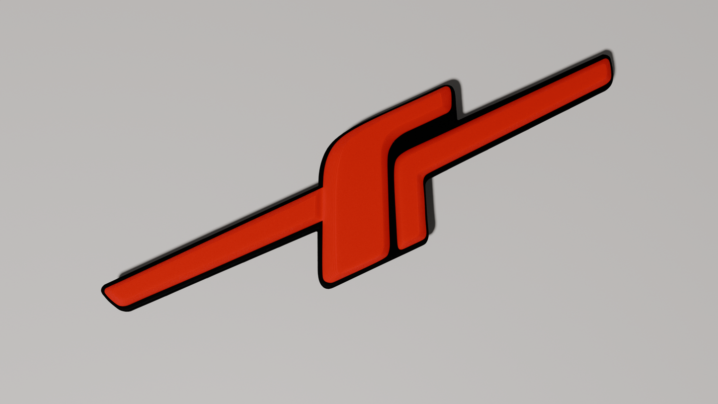 F badge large rear