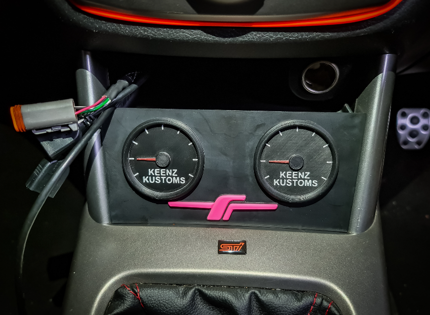 Cubby Gauge Pod & Shelf for Subaru Forester SH