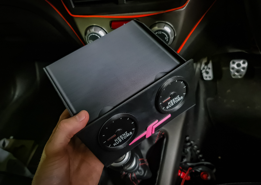 Cubby Gauge Pod & Shelf for Subaru Forester SH