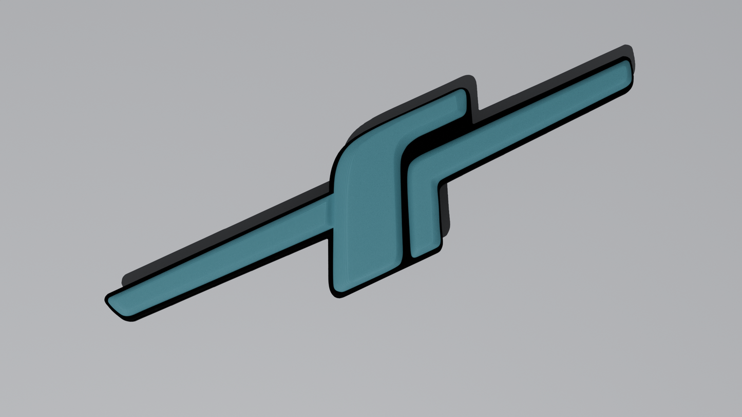 F badge large rear