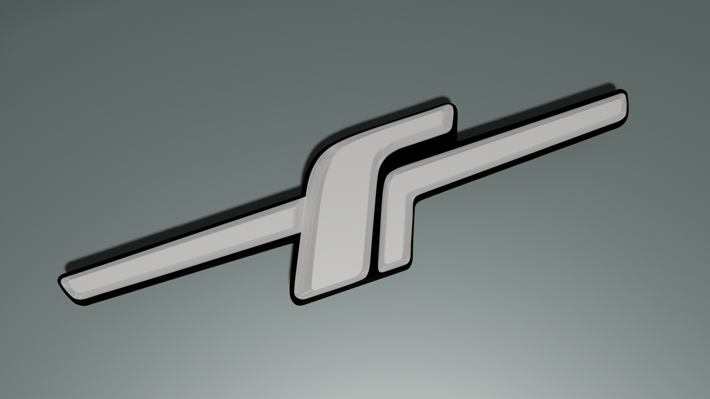 F badge large rear