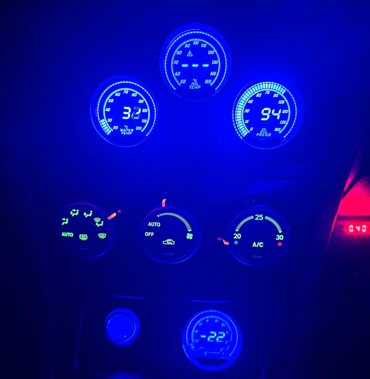 double din gauge pod for SG forester image 5