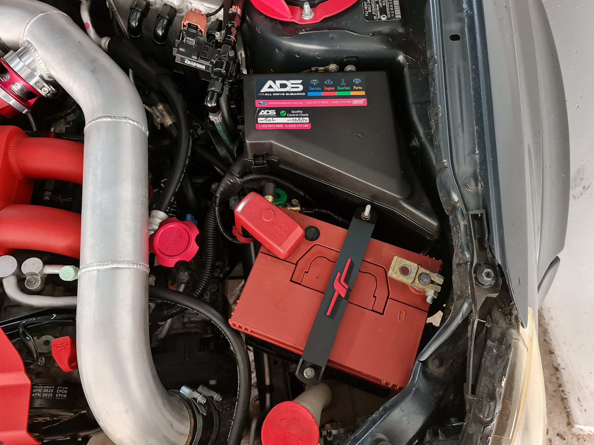 Subaru battery tie down image 2
