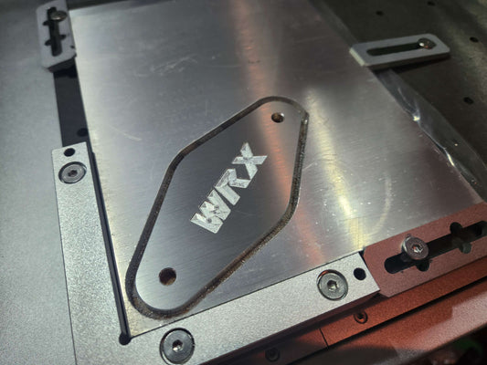 Aluminium BOV block off plate for subaru image 1