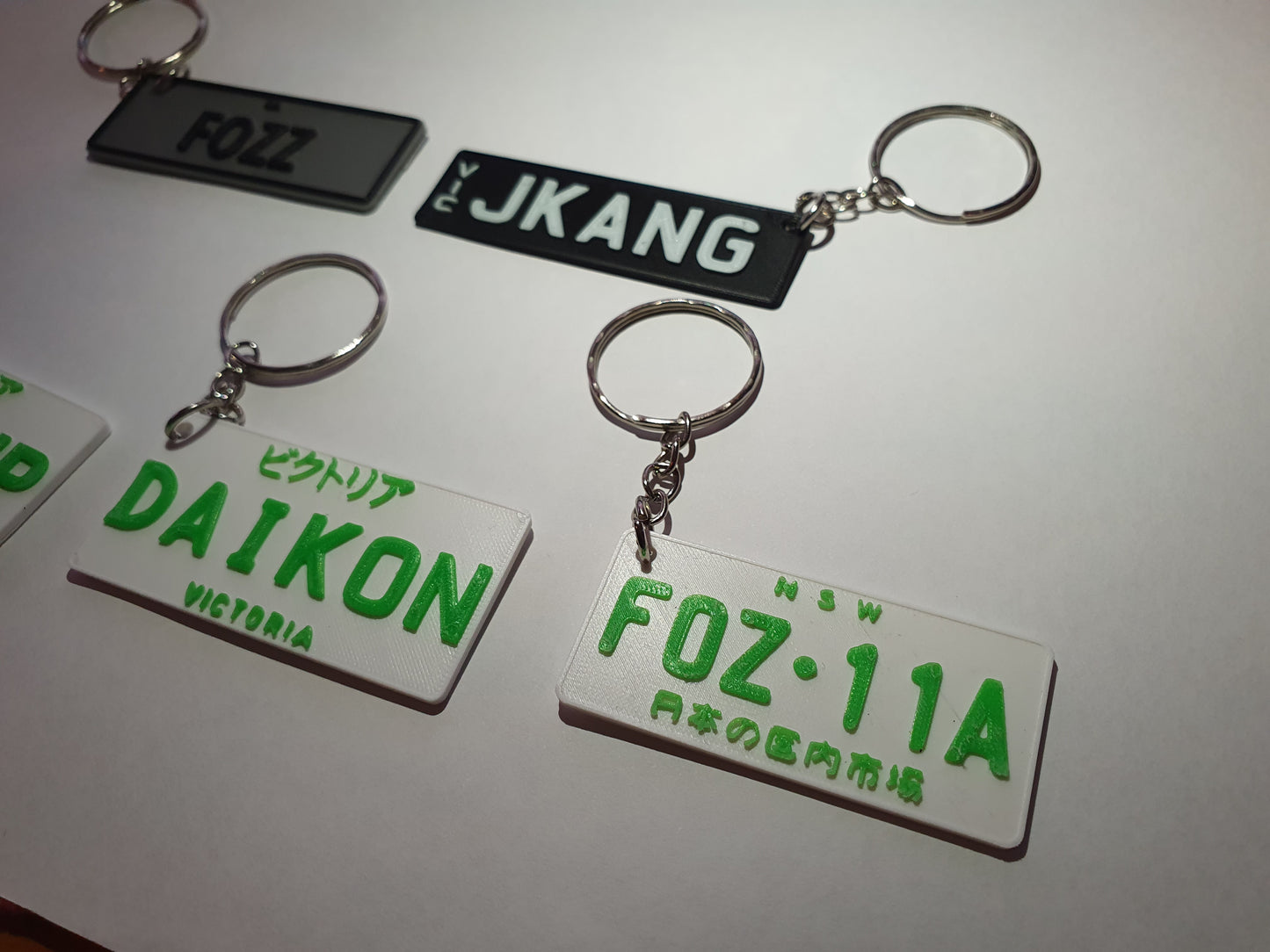 Aus Licence plate keychains