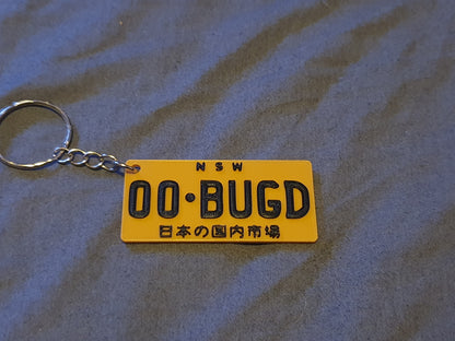 Aus Licence plate keychains