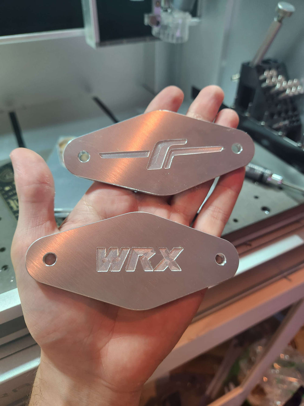 Aluminium BOV block off plate for Subaru