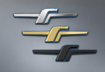 CNC Aluminum F badge for Subaru Forester