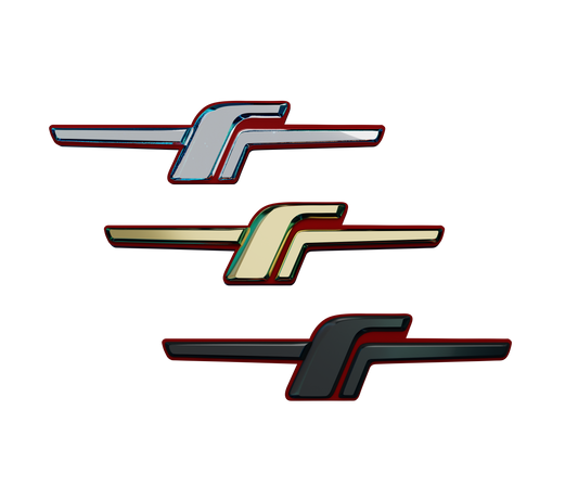 CNC Aluminum F badge for Subaru Forester