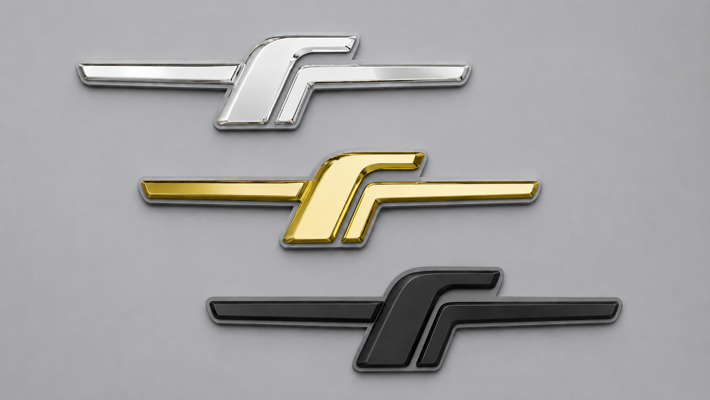 CNC Aluminum F badge for Subaru Forester