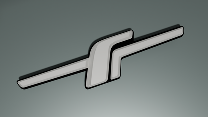 F badge large rear