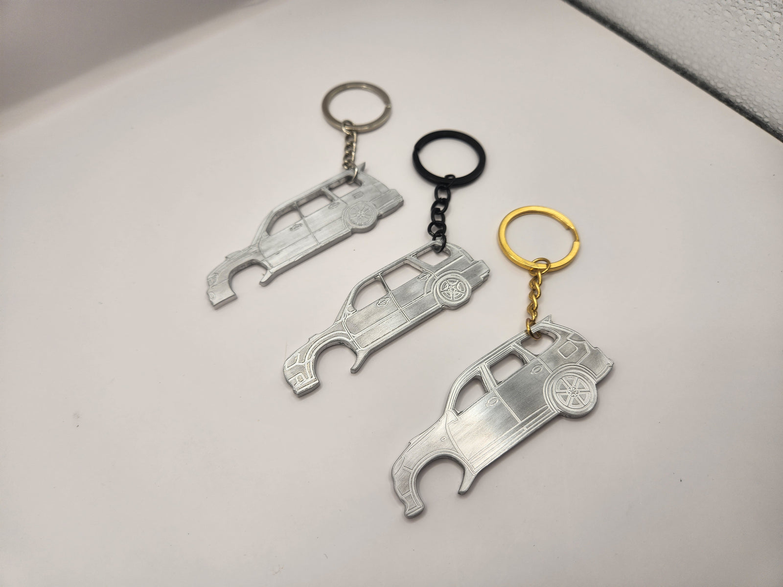 Car bottle opener keychains